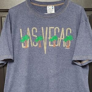 Las Vegas Nevada T Shirt XL‎ Men Blue Palm Tree Made In USA Tee Lexington…